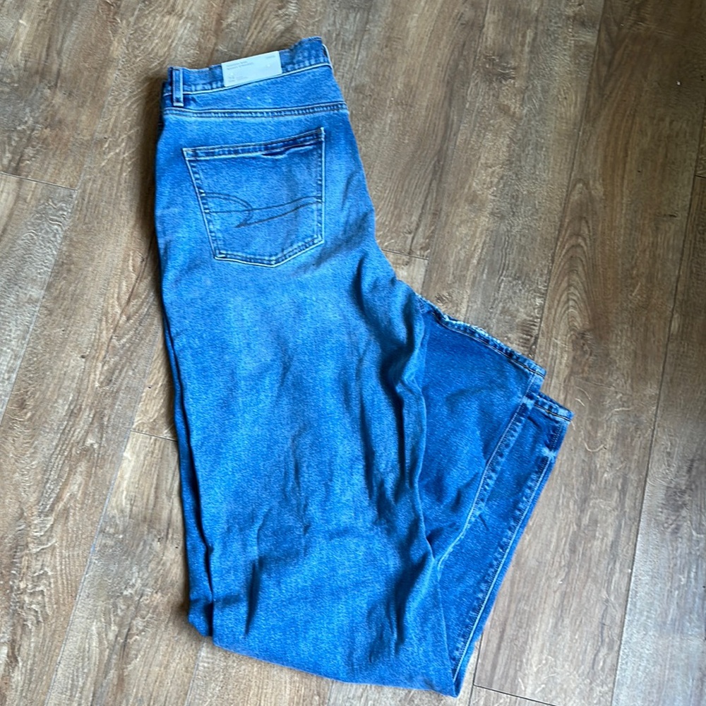 American Eagle Baggy Straight Tall Inseam Jeans